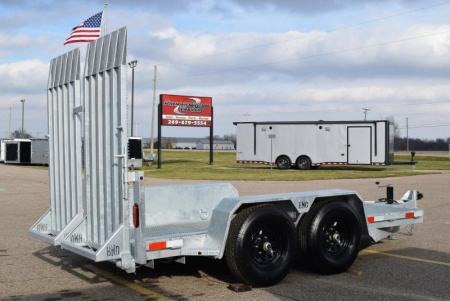 New BND 6x12 SCISSOR LIFT TRAILER w/ 5200LB AXLES **FULLY GALVANIZED**