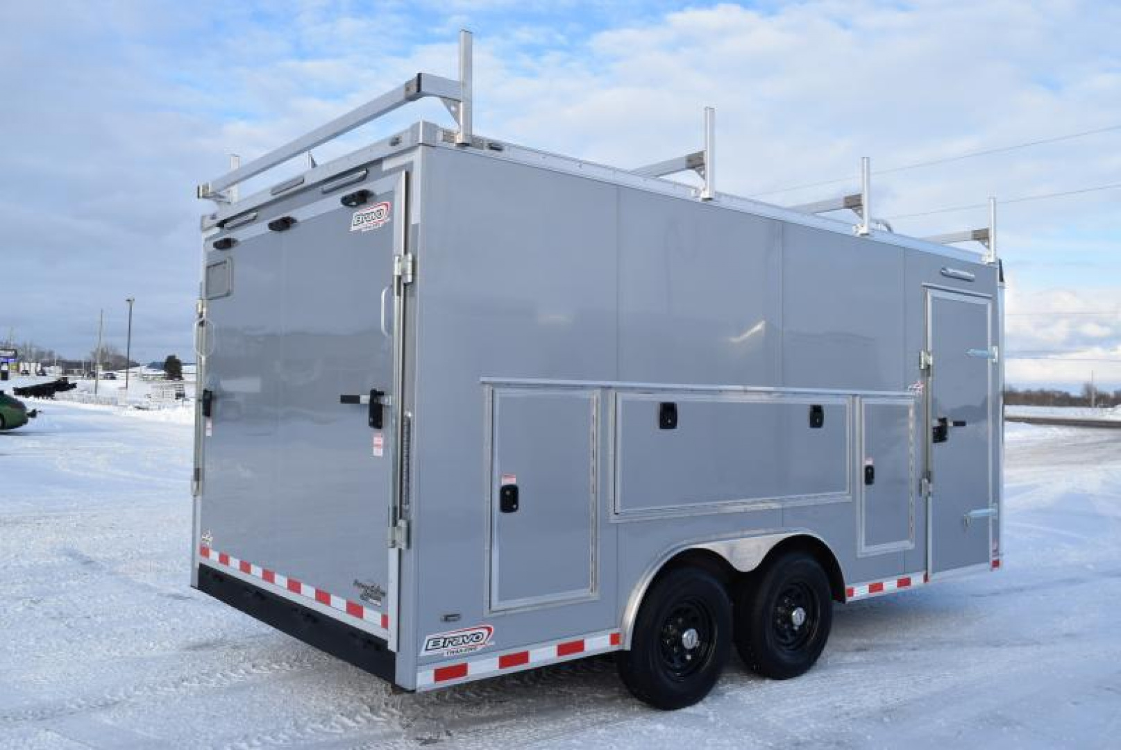 New BRAVO STAR 8.5x16 PRO SERIES CONTRACTOR TRAILER w/ REAR RAMP DOOR