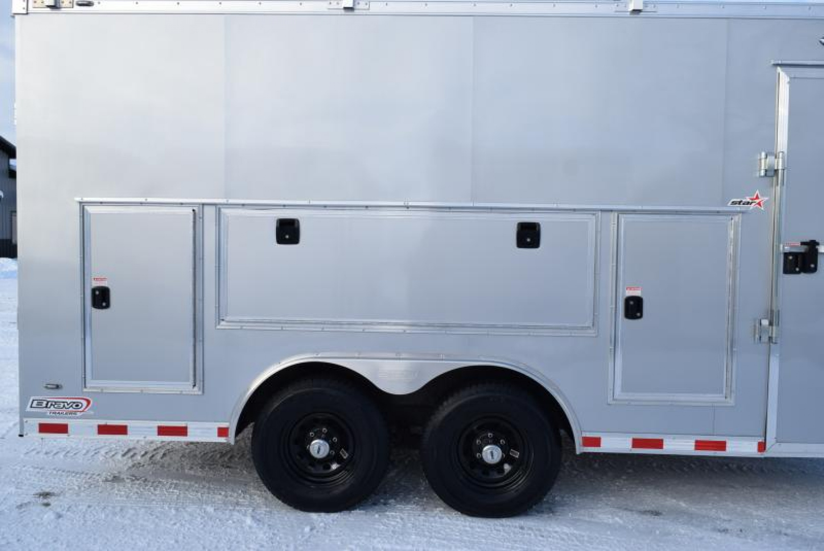 New BRAVO STAR 8.5x16 PRO SERIES CONTRACTOR TRAILER w/ REAR RAMP DOOR