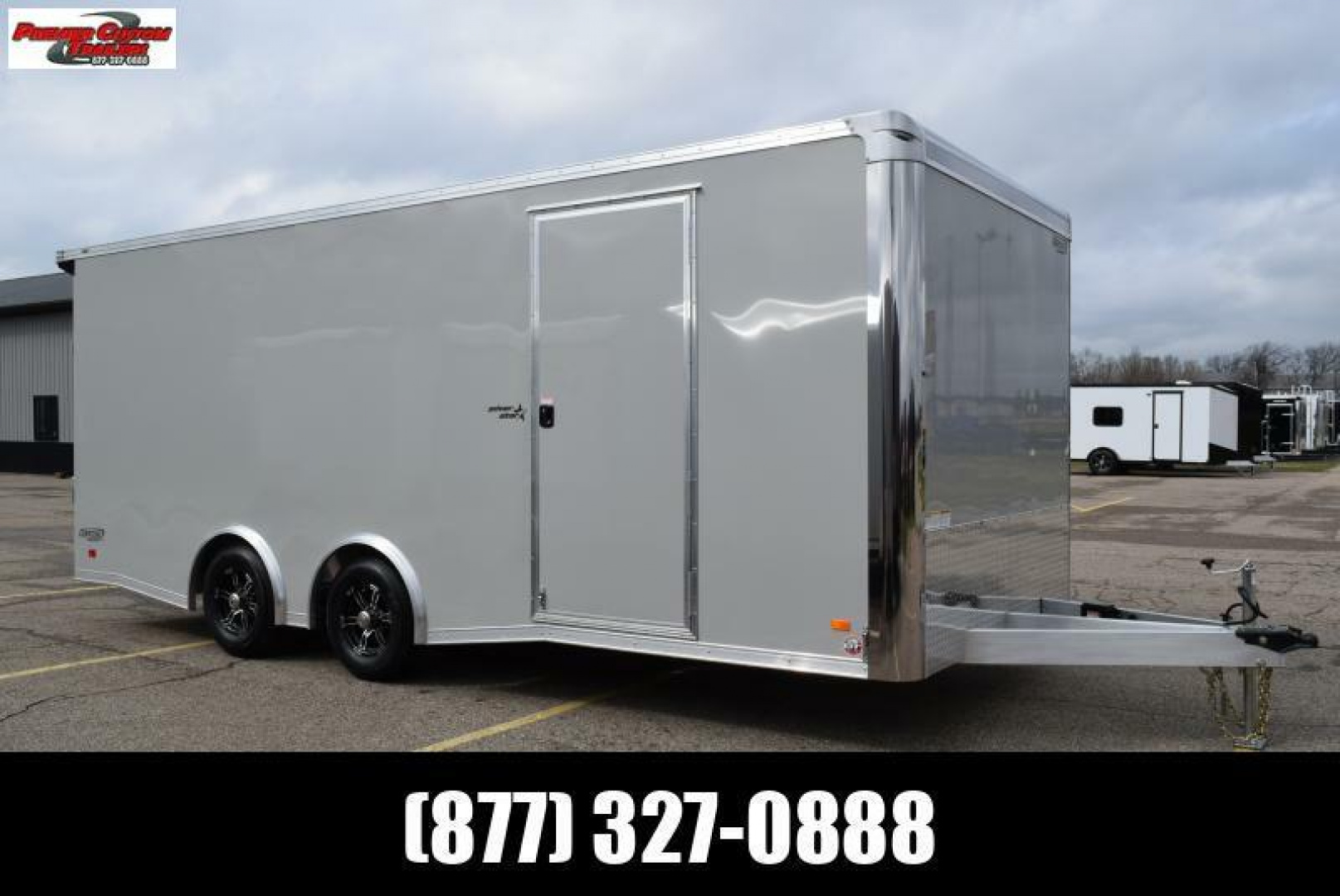 New BRAVO SILVER STAR 8.5x20' ALUMINUM ENCLOSED CAR HAULER w/ 5200lb AXLES