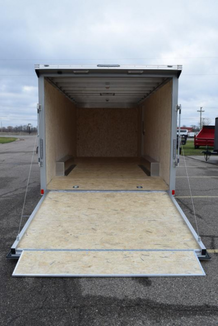 New BRAVO SILVER STAR 8.5x20' ALUMINUM ENCLOSED CAR HAULER w/ 5200lb AXLES