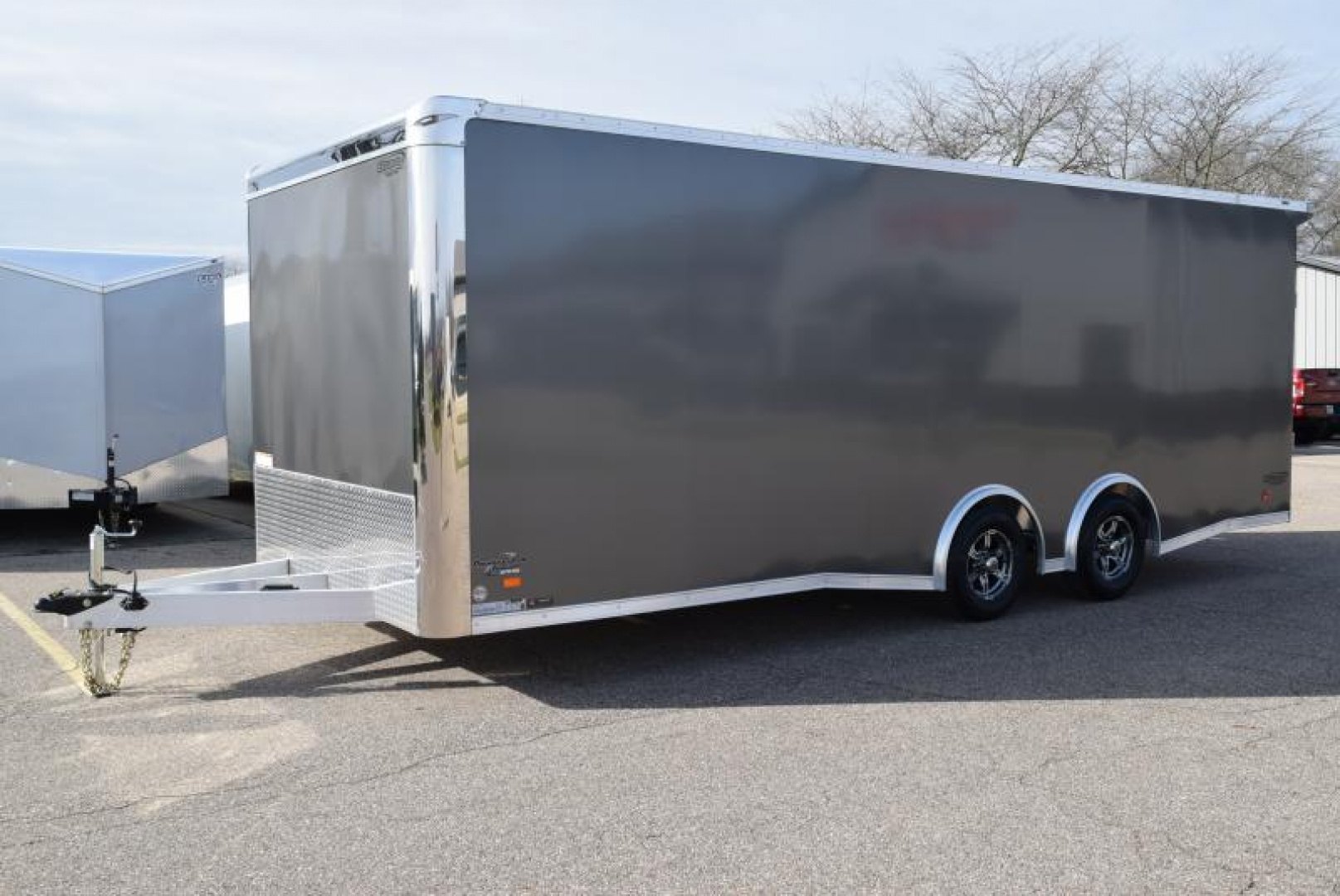 New BRAVO SILVER STAR 8.5x22' ALUMINUM ENCLOSED CAR HAULER w/ 5200lb AXLES