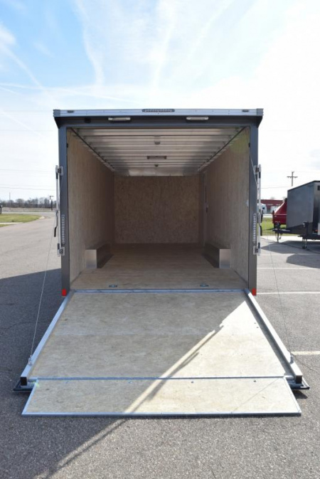 New BRAVO SILVER STAR 8.5x22' ALUMINUM ENCLOSED CAR HAULER w/ 5200lb AXLES