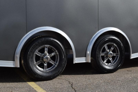 New BRAVO SILVER STAR 8.5x22' ALUMINUM ENCLOSED CAR HAULER w/ 5200lb AXLES