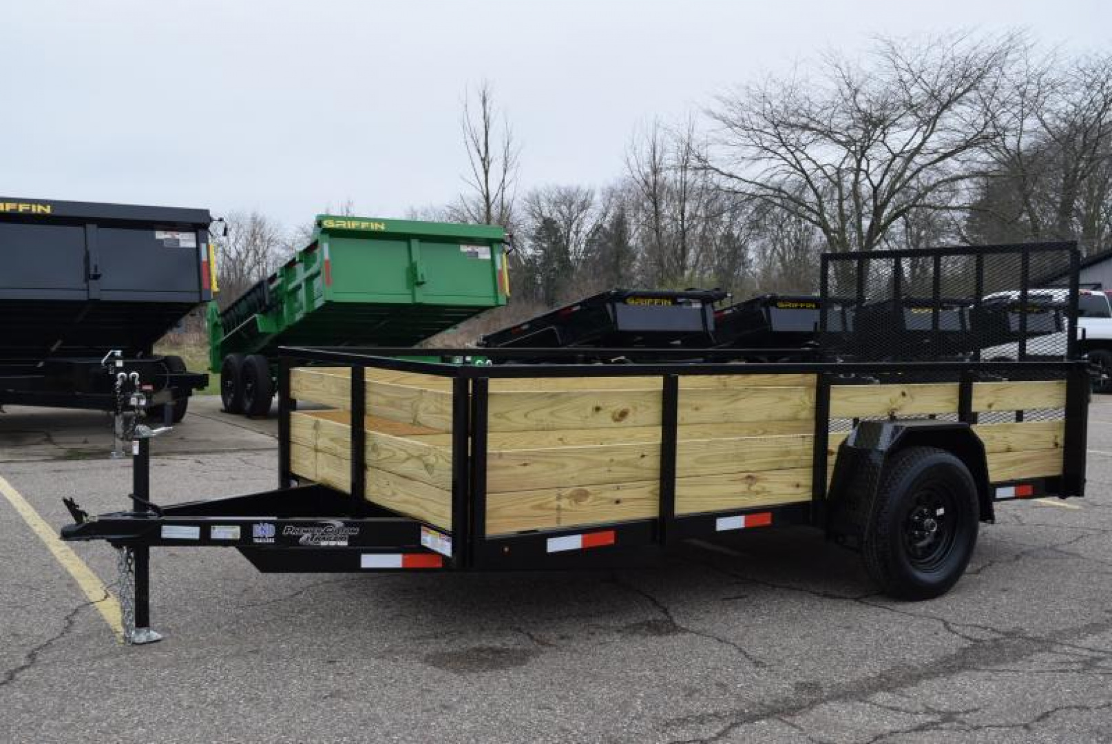 New BND 6x12 UTILITY TRAILER w/ 3-BOARD SIDES