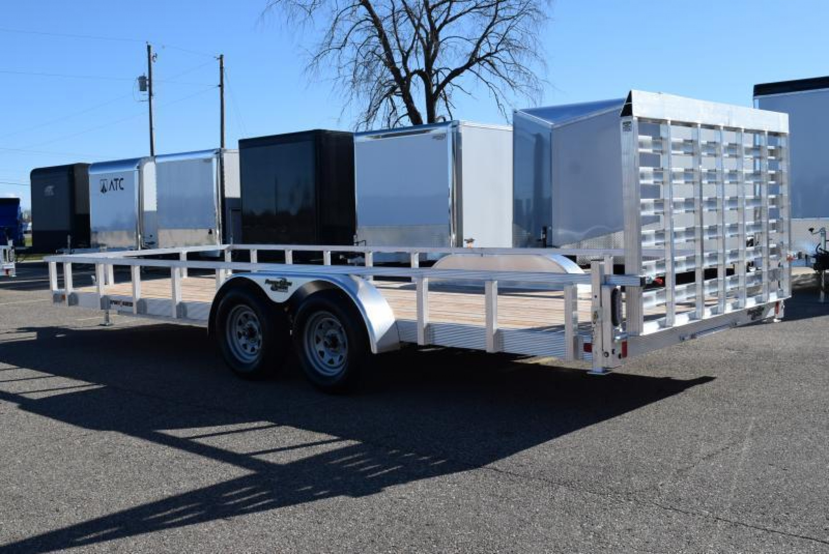 New SPORT HAVEN 7x20 OPEN UTILITY TRAILER W/ HD REAR RAMP GATE