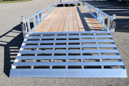 New SPORT HAVEN 7x20 OPEN UTILITY TRAILER W/ HD REAR RAMP GATE