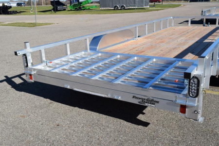 New SPORT HAVEN 7x20 OPEN UTILITY TRAILER W/ HD REAR RAMP GATE
