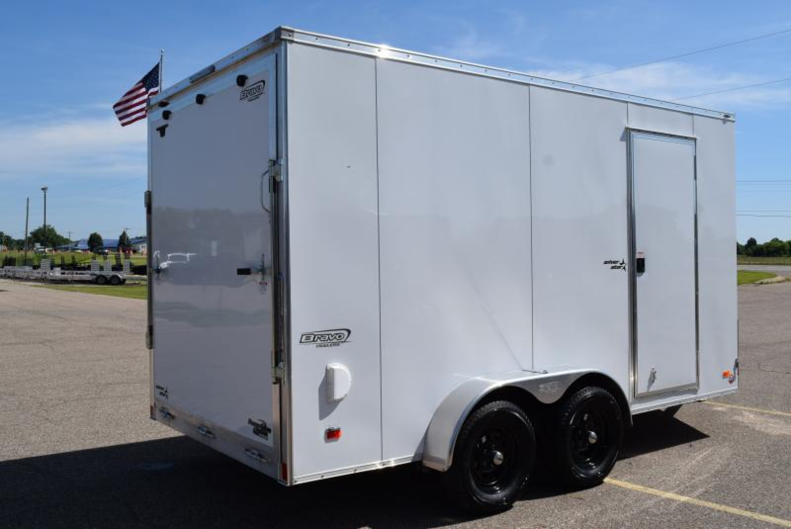 New BRAVO 7x14 SILVER STAR ALUMINUM CARGO TRAILER
