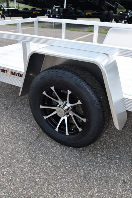 New SPORT HAVEN 5x8 DELUXE SERIES UTILITY TRAILER w/ BI-FOLD RAMP GATE