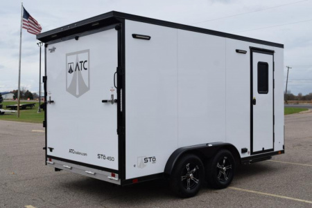 New ATC 7.5x14 STO 450 ALUMINUM CARGO TRAILER w/ PREMIER OFF-ROAD MOTORCYCLE PACKAGE