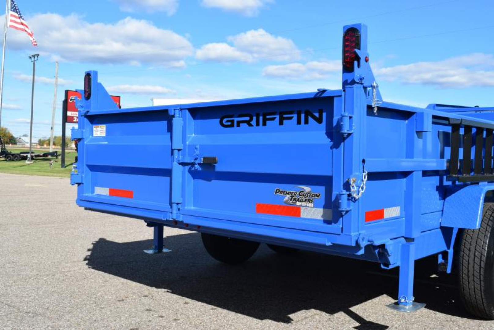 New GRIFFIN 7x16 GOOSENECK DUMP TRAILER w/ TELESCOPING CYLINDER