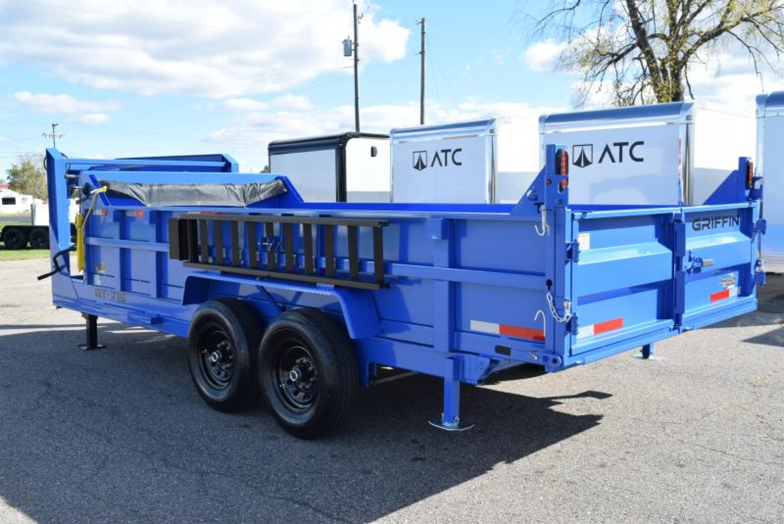 New GRIFFIN 7x16 GOOSENECK DUMP TRAILER w/ TELESCOPING CYLINDER