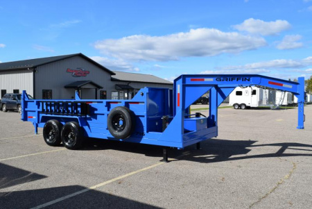 New GRIFFIN 7x16 GOOSENECK DUMP TRAILER w/ TELESCOPING CYLINDER