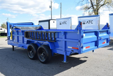 New GRIFFIN 7x16 GOOSENECK DUMP TRAILER w/ TELESCOPING CYLINDER