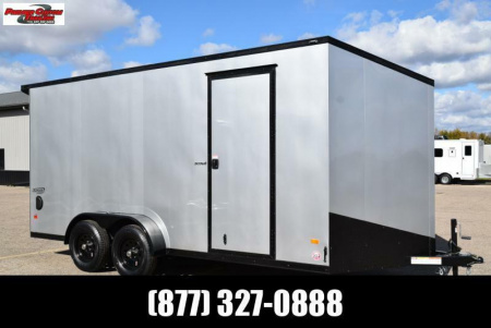 New BRAVO 7x16 SCOUT *MIDNIGHT EDITION* ENCLOSED CARGO TRAILER