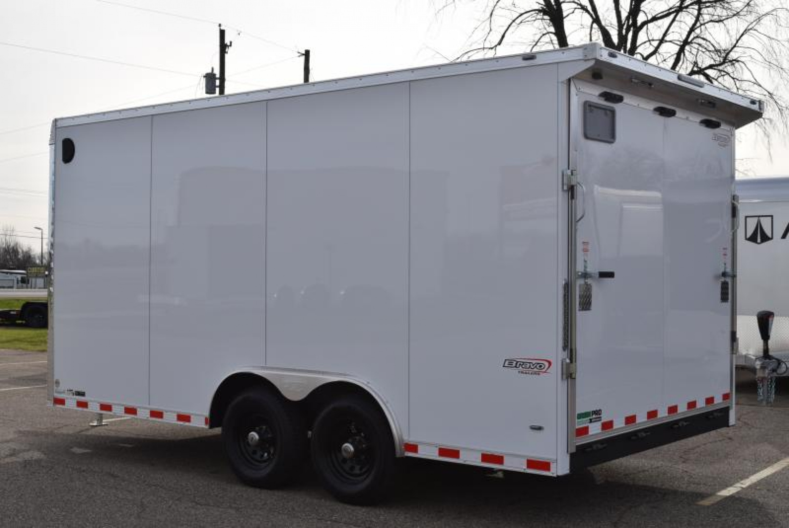 New BRAVO STAR 8.5x16 GREENPRO ENCLOSED LANDSCAPE CARGO TRAILER w/ POLYCOR EXTERIOR