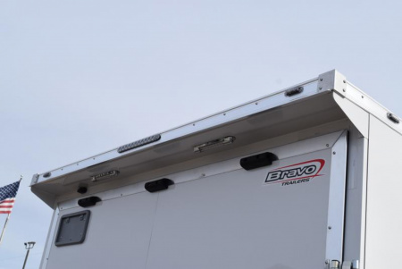 New BRAVO STAR 8.5x16 GREENPRO ENCLOSED LANDSCAPE CARGO TRAILER w/ POLYCOR EXTERIOR