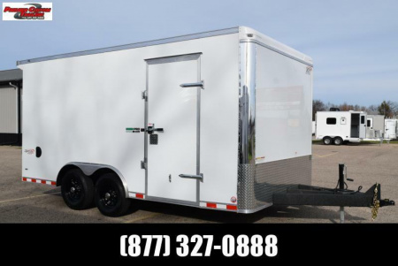 New BRAVO STAR 8.5x16 GREENPRO ENCLOSED LANDSCAPE CARGO TRAILER w/ POLYCOR EXTERIOR