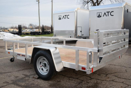 New SPORT HAVEN 5x10 OPEN UTILITY TRAILER w/ BI-FOLD RAMP GATE