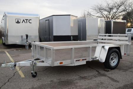 New SPORT HAVEN 5x10 OPEN UTILITY TRAILER w/ BI-FOLD RAMP GATE & ATP SIDES