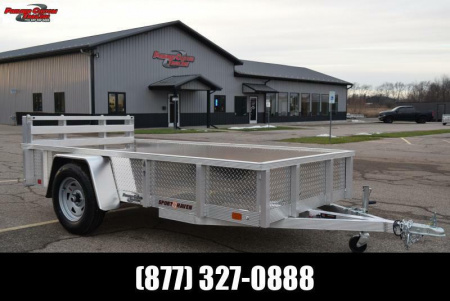 New SPORT HAVEN 5x10 OPEN UTILITY TRAILER w/ BI-FOLD RAMP GATE & ATP SIDES