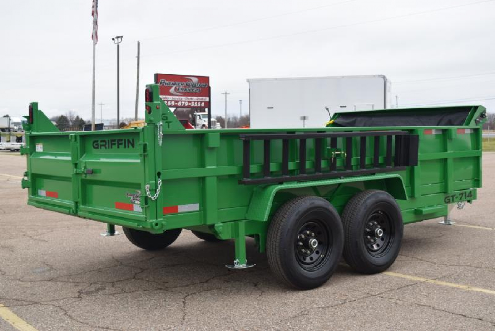New GRIFFIN 7 x 14 14K LOW PRO DUMP TRAILER