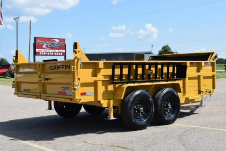 New GRIFFIN 7 x 14 14K LOW PRO DUMP TRAILER