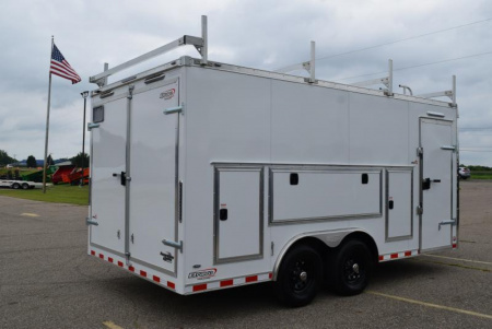 New BRAVO STAR 8.5x16 PRO SERIES CONTRACTOR TRAILER w/ REAR DOUBLE DOORS