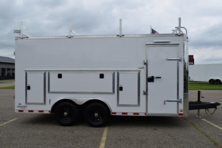 New BRAVO STAR 8.5x16 PRO SERIES CONTRACTOR TRAILER w/ REAR DOUBLE DOORS