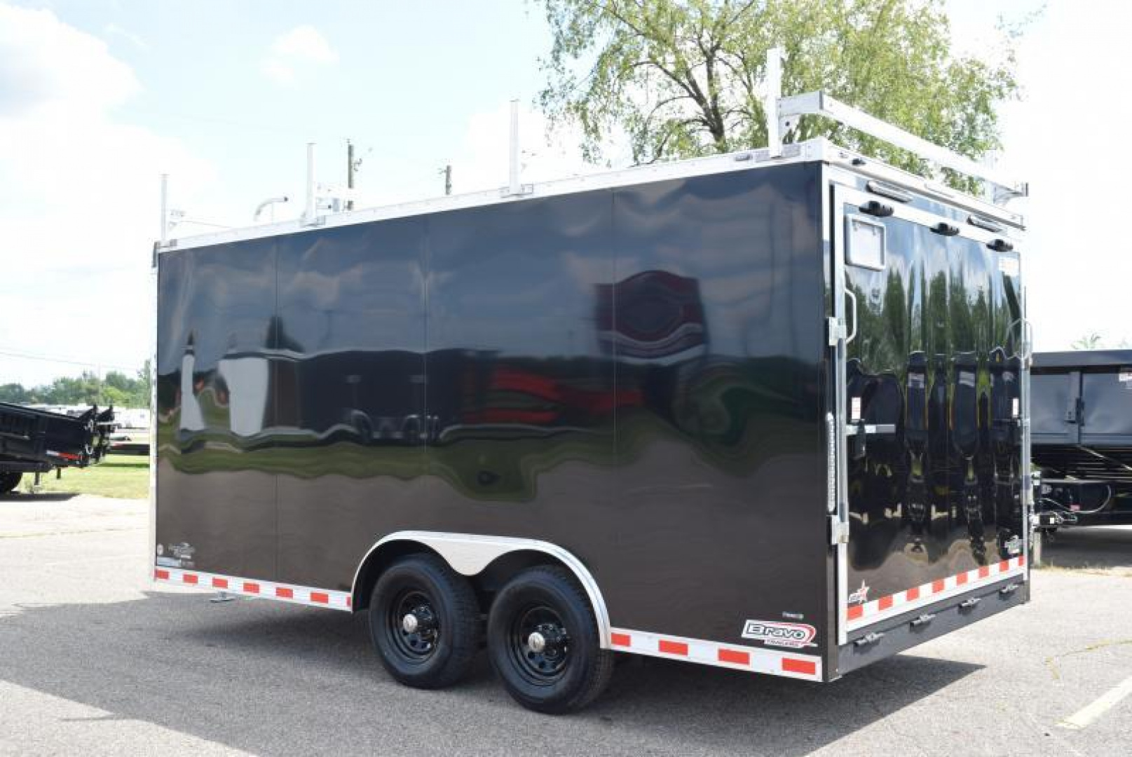 New BRAVO STAR 8.5x16 PRO SERIES CONTRACTOR TRAILER w/ REAR RAMP DOOR