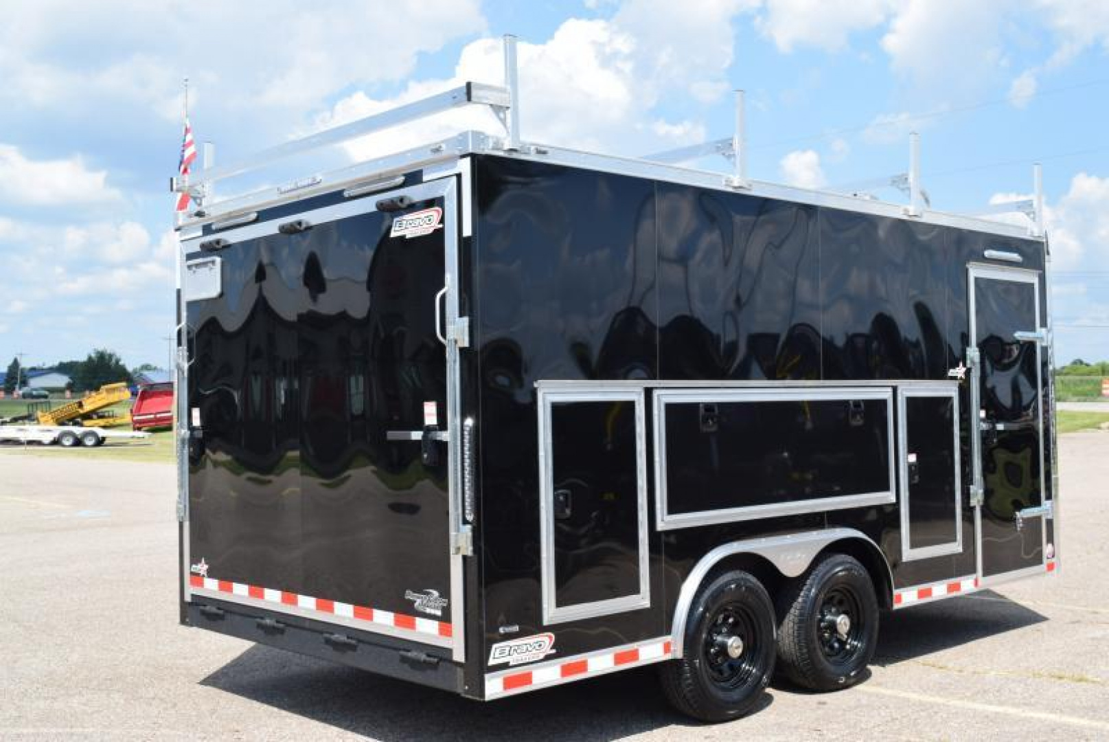 New BRAVO STAR 8.5x16 PRO SERIES CONTRACTOR TRAILER w/ REAR RAMP DOOR