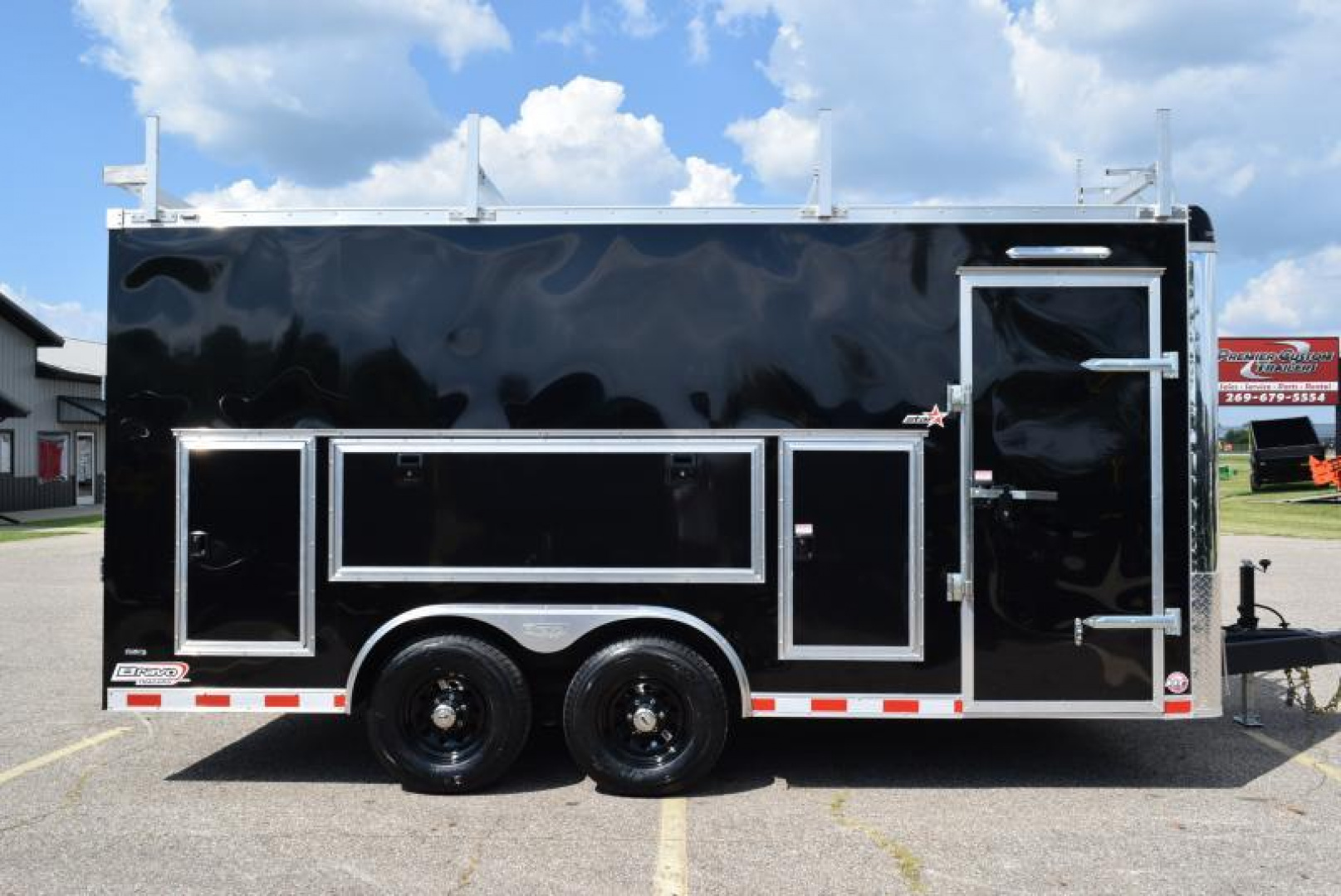 New BRAVO STAR 8.5x16 PRO SERIES CONTRACTOR TRAILER w/ REAR RAMP DOOR