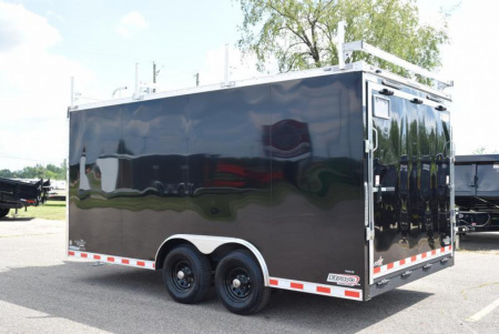 New BRAVO STAR 8.5x16 PRO SERIES CONTRACTOR TRAILER w/ REAR RAMP DOOR