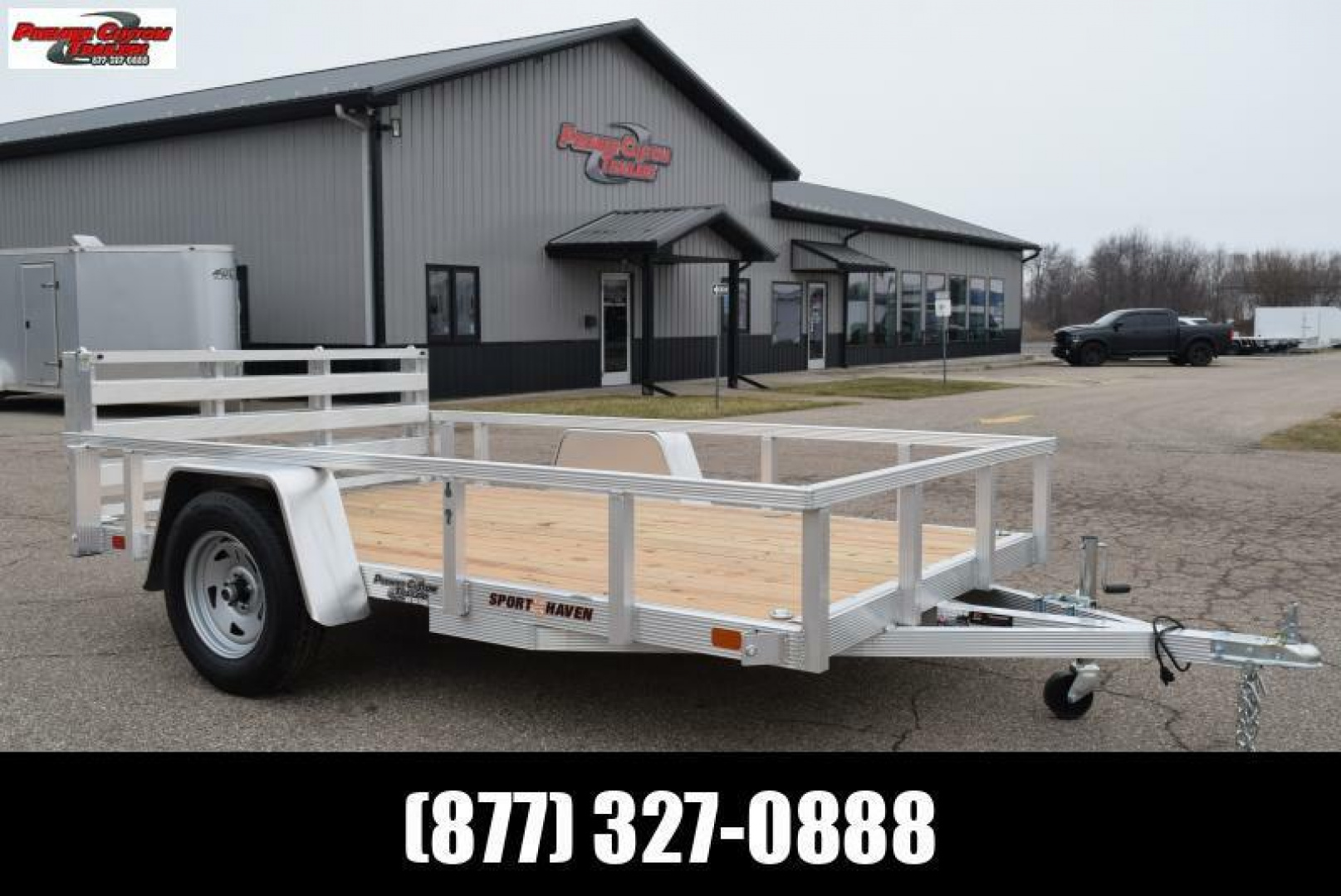 New SPORT HAVEN 6x10 OPEN UTILITY TRAILER w/ BI-FOLD RAMP GATE