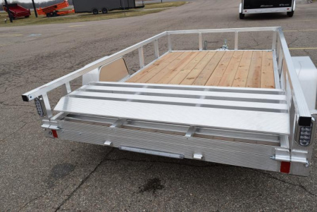 New SPORT HAVEN 6x10 OPEN UTILITY TRAILER w/ BI-FOLD RAMP GATE