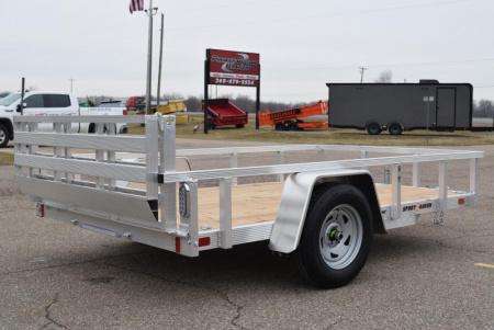 New SPORT HAVEN 6x10 OPEN UTILITY TRAILER w/ BI-FOLD RAMP GATE