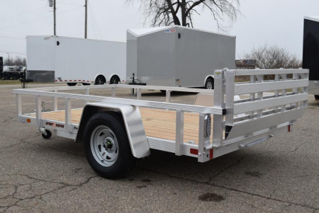 New SPORT HAVEN 6x10 OPEN UTILITY TRAILER w/ BI-FOLD RAMP GATE