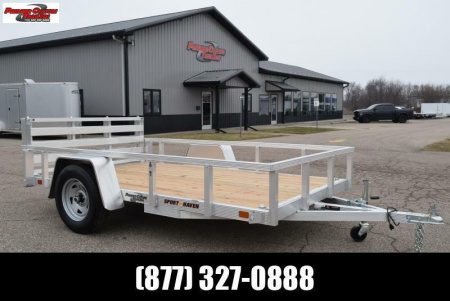 New SPORT HAVEN 6x10 OPEN UTILITY TRAILER w/ BI-FOLD RAMP GATE
