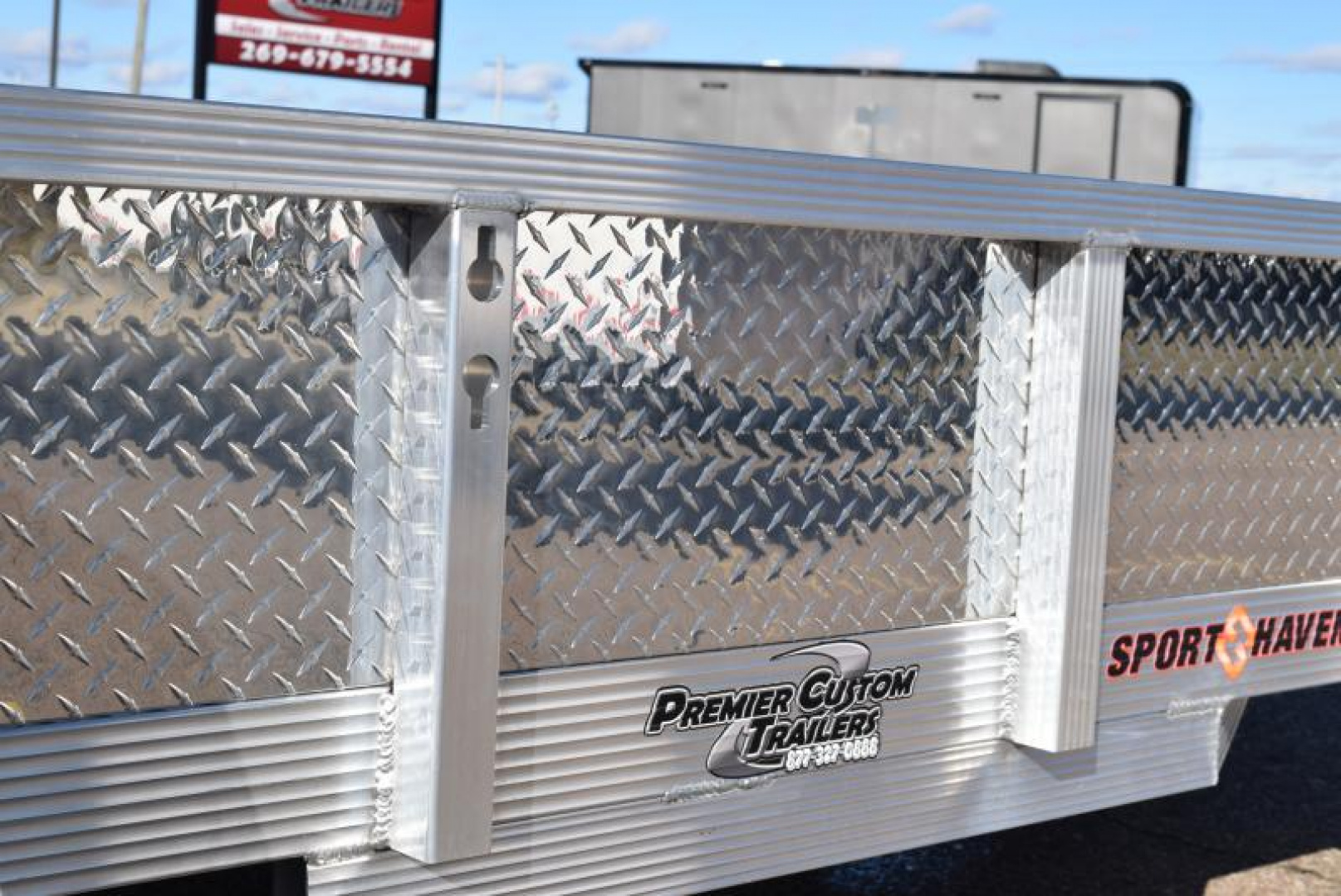 New SPORT HAVEN 6x14 DELUXE SERIES UTILITY TRAILER w/ ATP SIDES AND BI-FOLD RAMP GATE