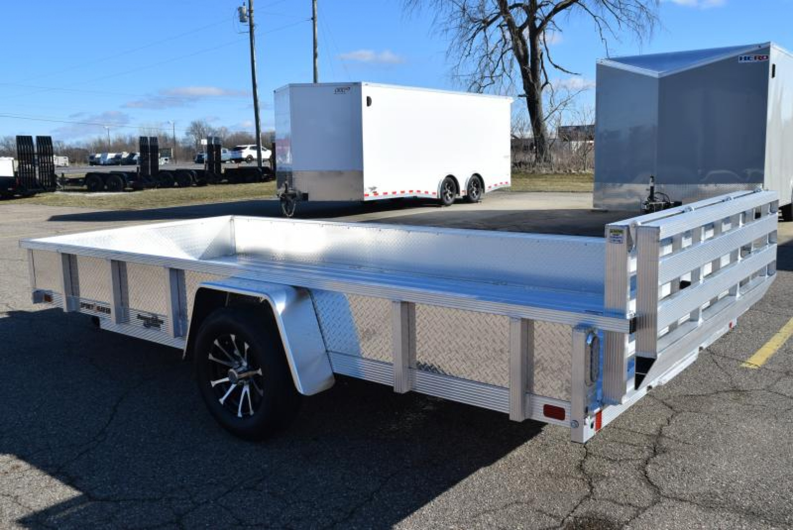 New SPORT HAVEN 6x14 DELUXE SERIES UTILITY TRAILER w/ ATP SIDES AND BI-FOLD RAMP GATE