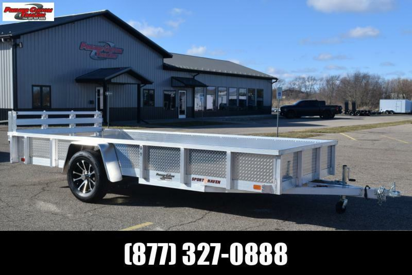 New SPORT HAVEN 6x14 DELUXE SERIES UTILITY TRAILER w/ ATP SIDES AND BI-FOLD RAMP GATE