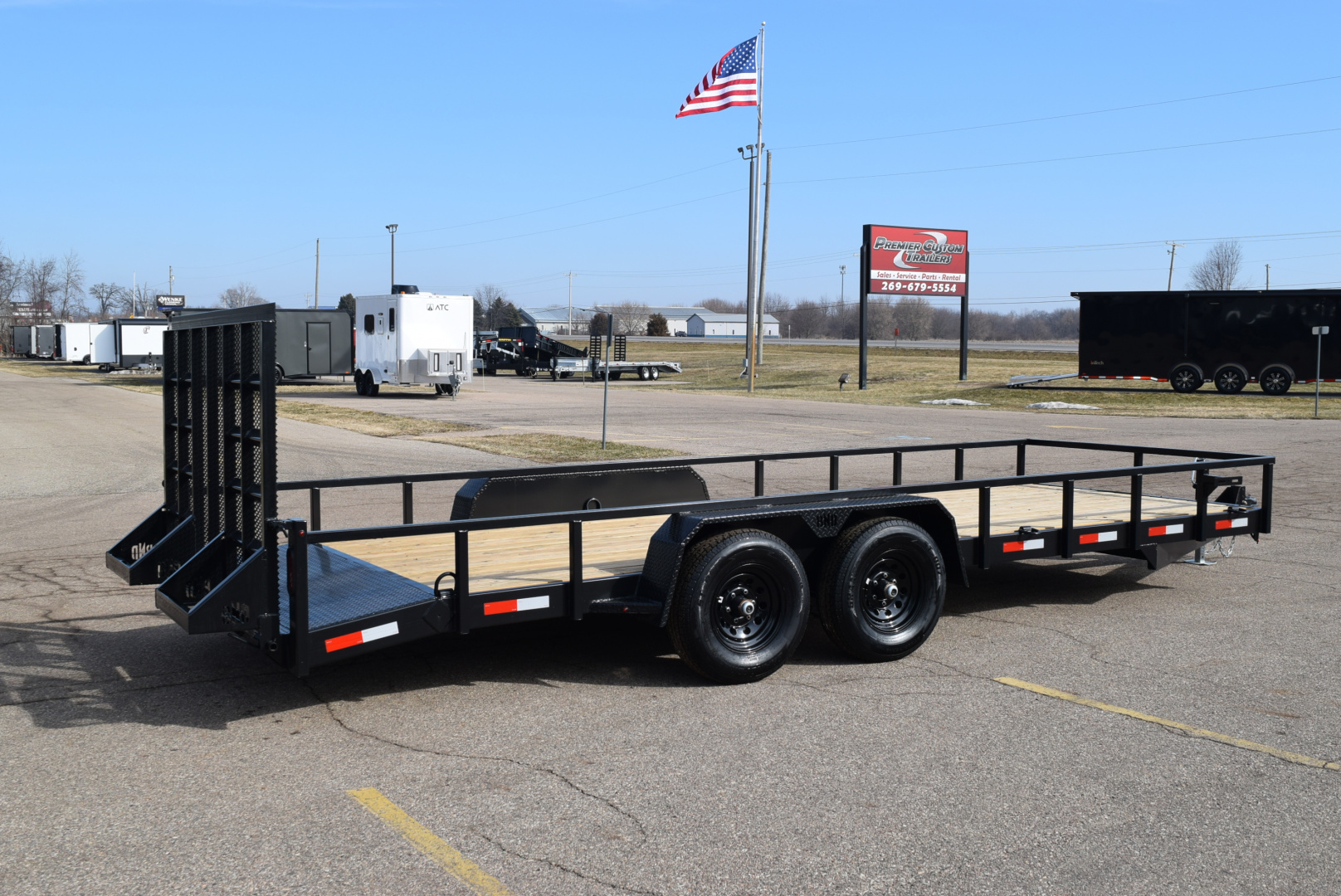 New BND 7x20 LANDSCAPE UTILITY TRAILER w/ 5200LB AXLES AND HD REAR RAMP GATE
