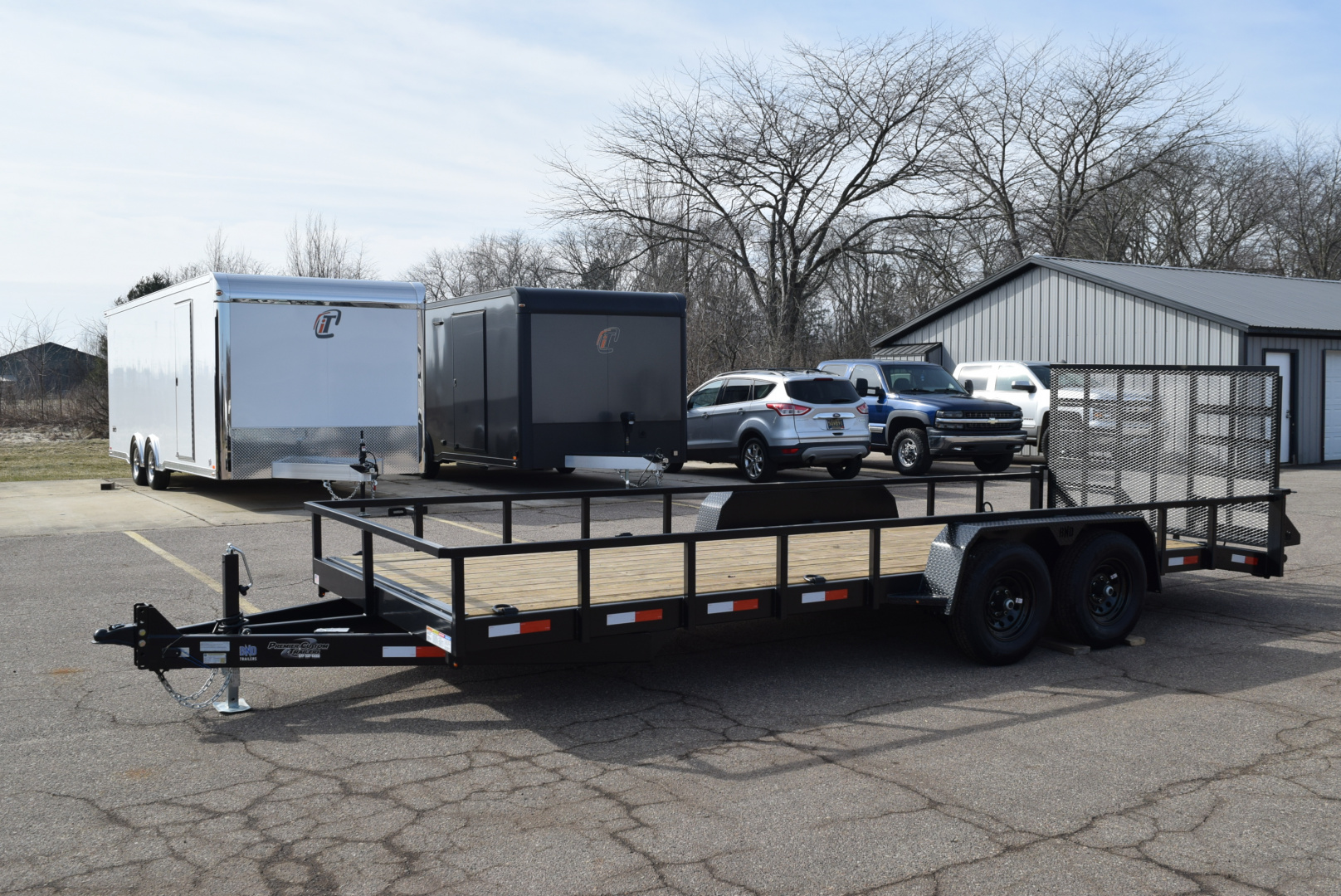 New BND 7x20 LANDSCAPE UTILITY TRAILER w/ 5200LB AXLES AND HD REAR RAMP GATE