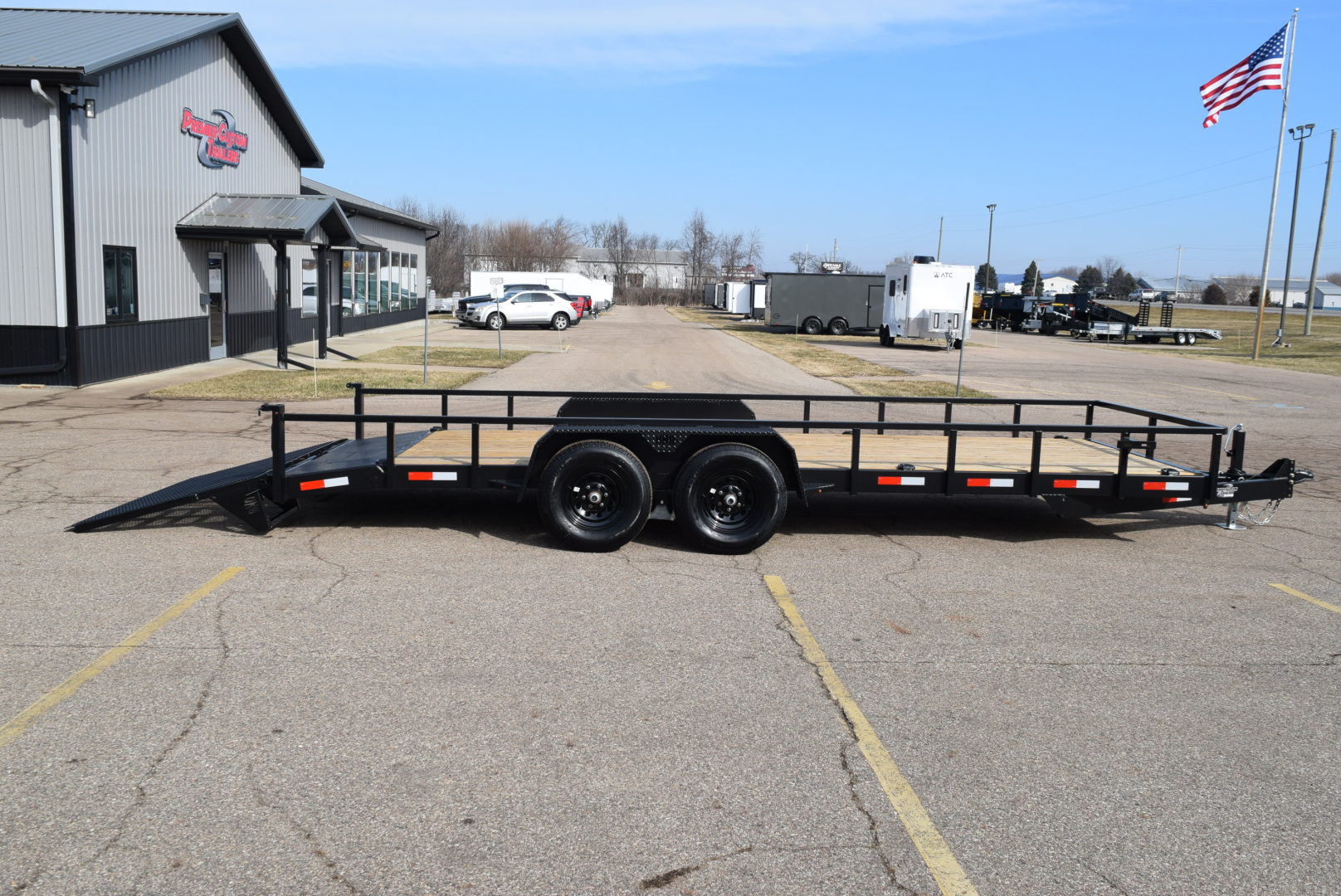 New BND 7x20 LANDSCAPE UTILITY TRAILER w/ 5200LB AXLES AND HD REAR RAMP GATE