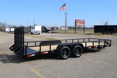 New BND 7x20 LANDSCAPE UTILITY TRAILER w/ 5200LB AXLES AND HD REAR RAMP GATE