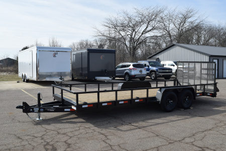 New BND 7x20 LANDSCAPE UTILITY TRAILER w/ 5200LB AXLES AND HD REAR RAMP GATE