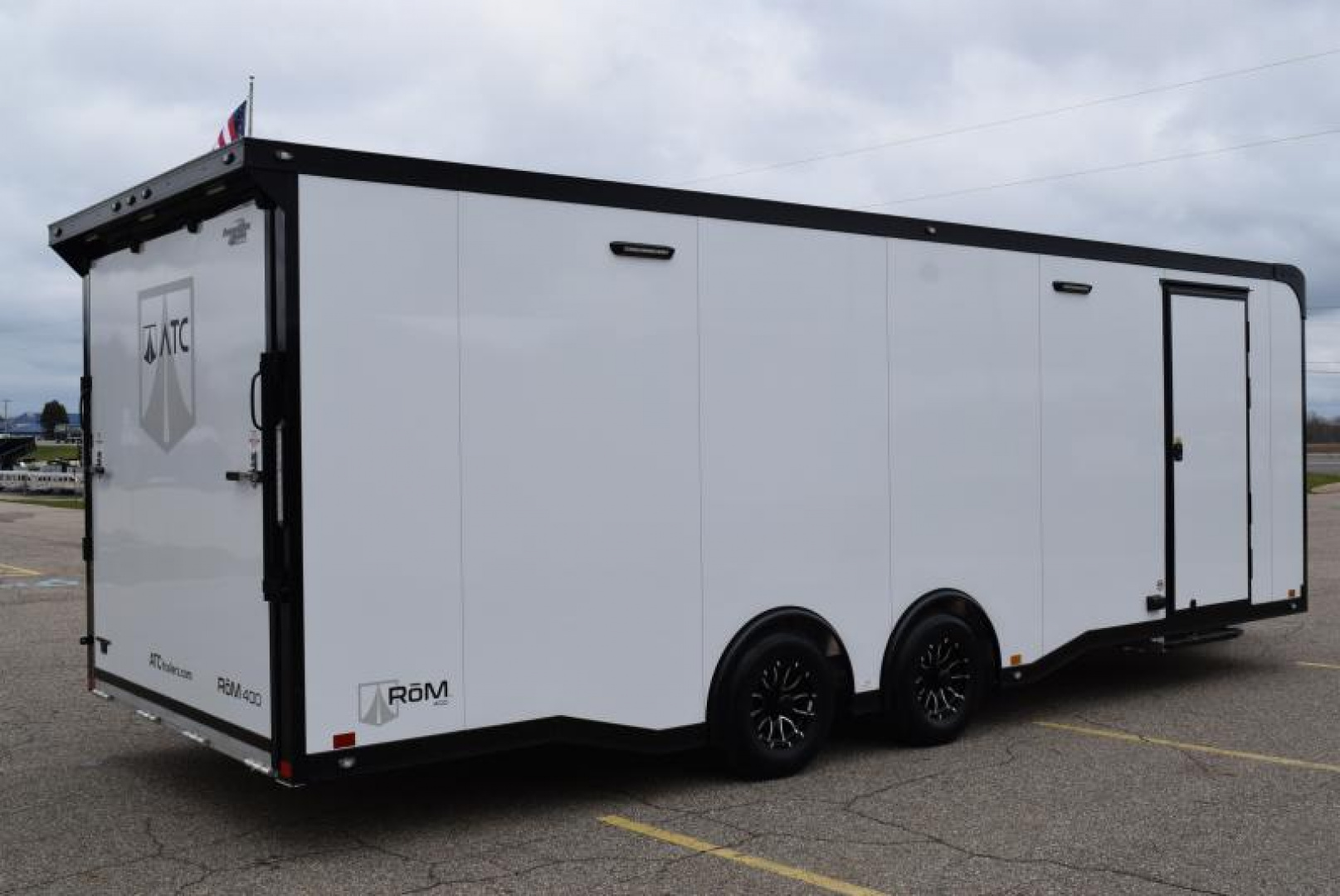 New ATC 8.5x24' ROM 400 CAR HAULER *PLUS PACKAGE* w/ PREMIUM ESCAPE DOOR