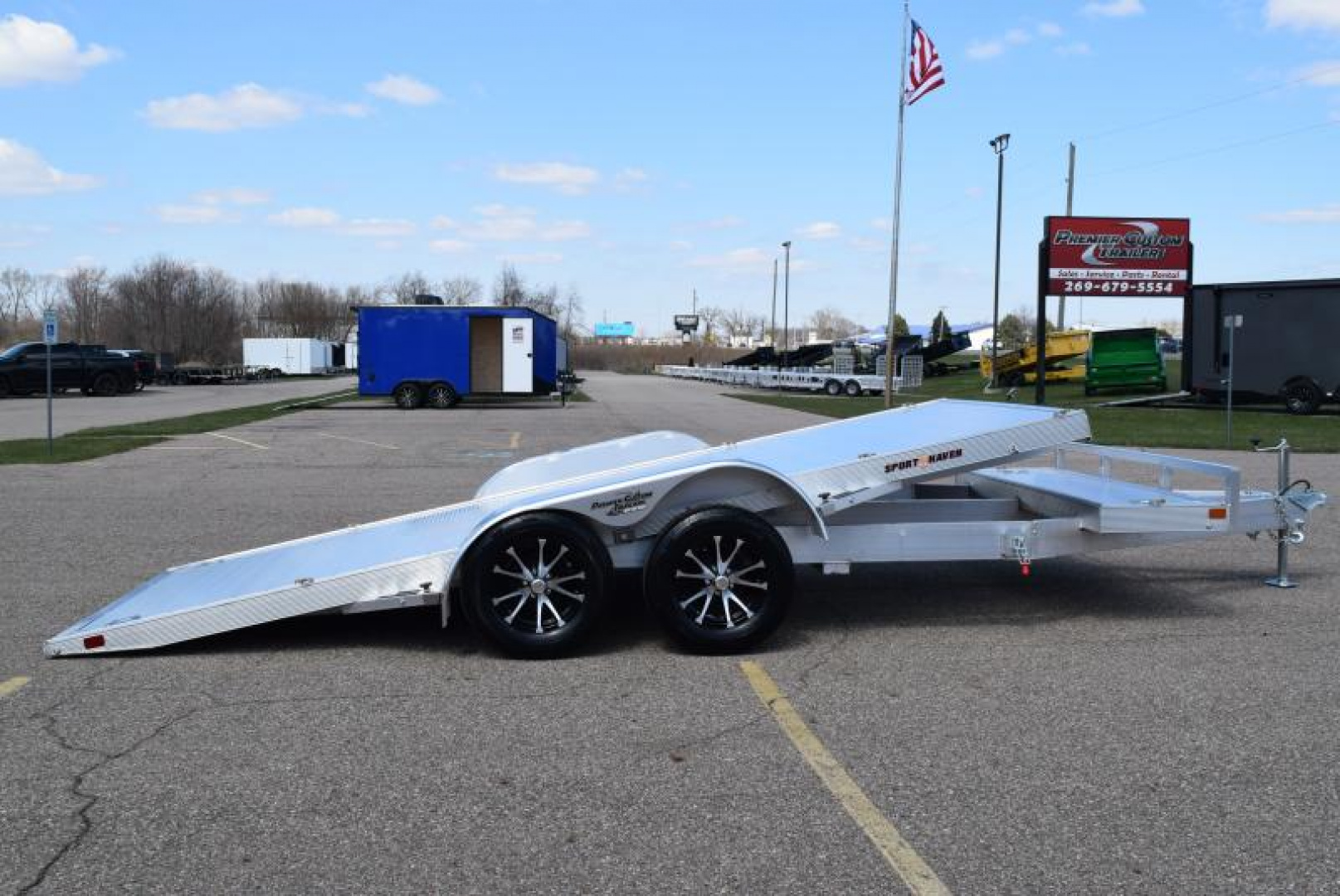 New SPORT HAVEN 18' PREMIUM TILT BED CAR HAULER - 7K GVWR