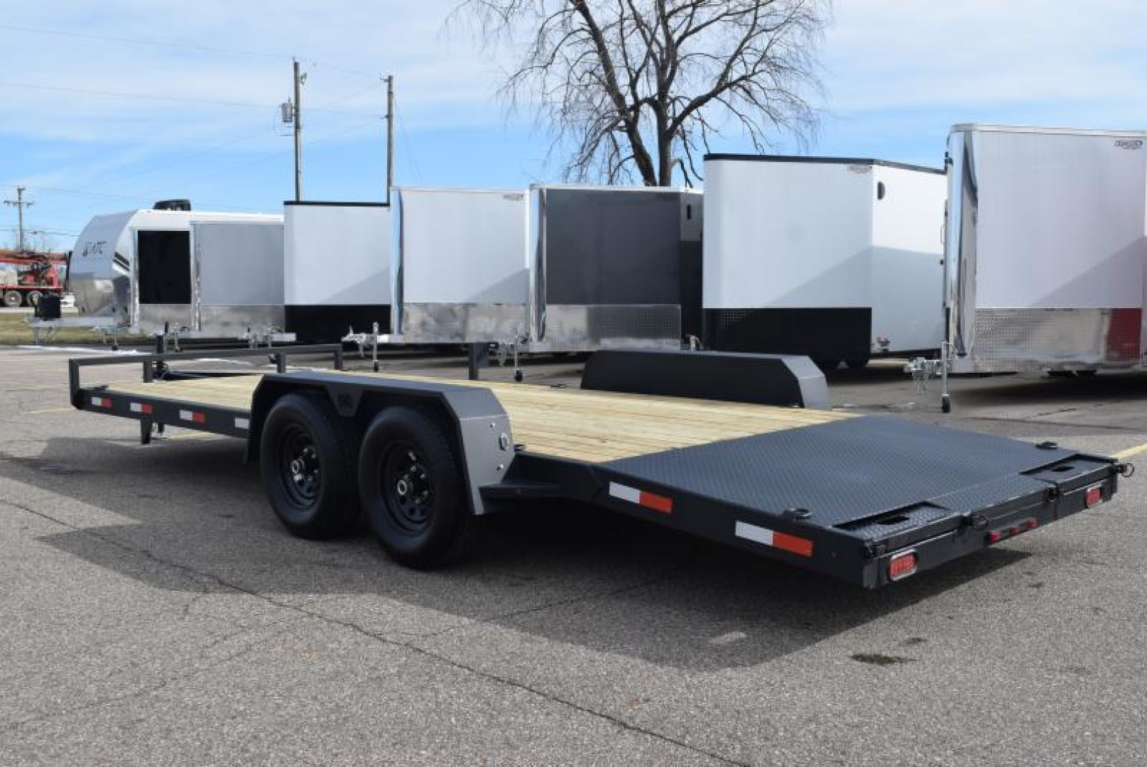 New BND 20' EZ LOAD CAR HAULER w/ 5200# AXLES